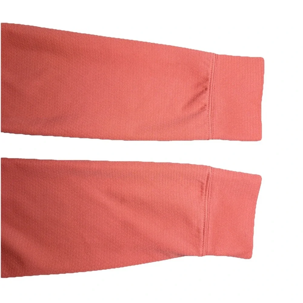 Nike CU9666-603 Womens 1/4 Zip Long‎ Sleeve UV Victory Coral Pink Shirt Small